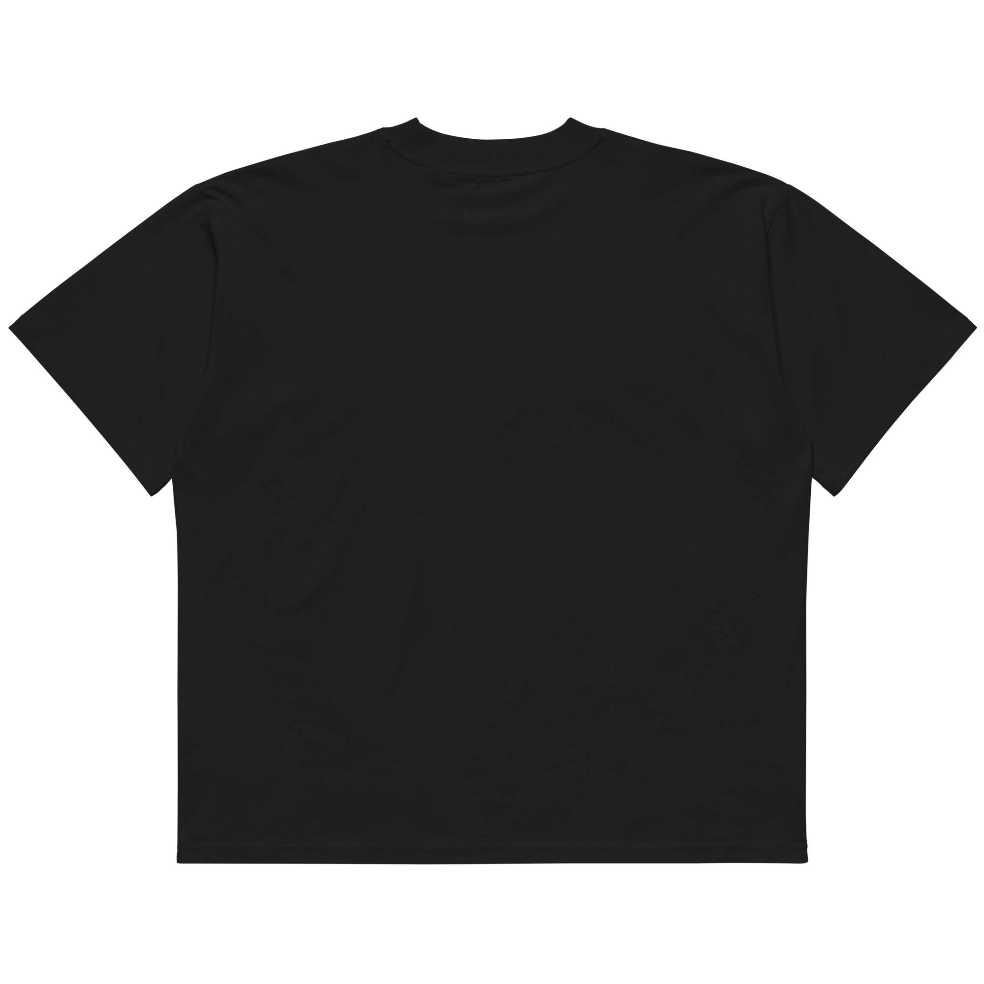 NMA GAP oversized organic cotton t-shirt — black, back view