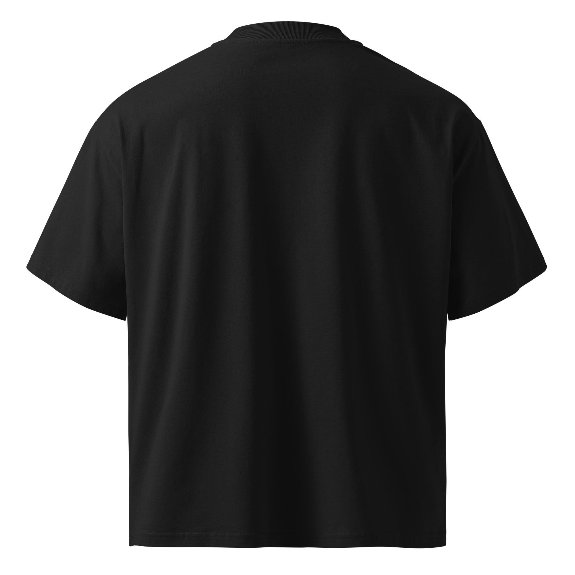 NMA GAP oversized organic cotton t-shirt — black, back detail
