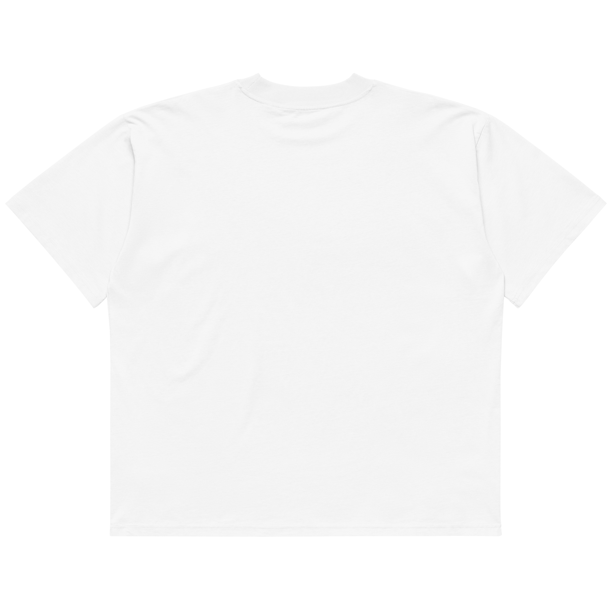 NMA GAP oversized organic cotton t-shirt — white, back view