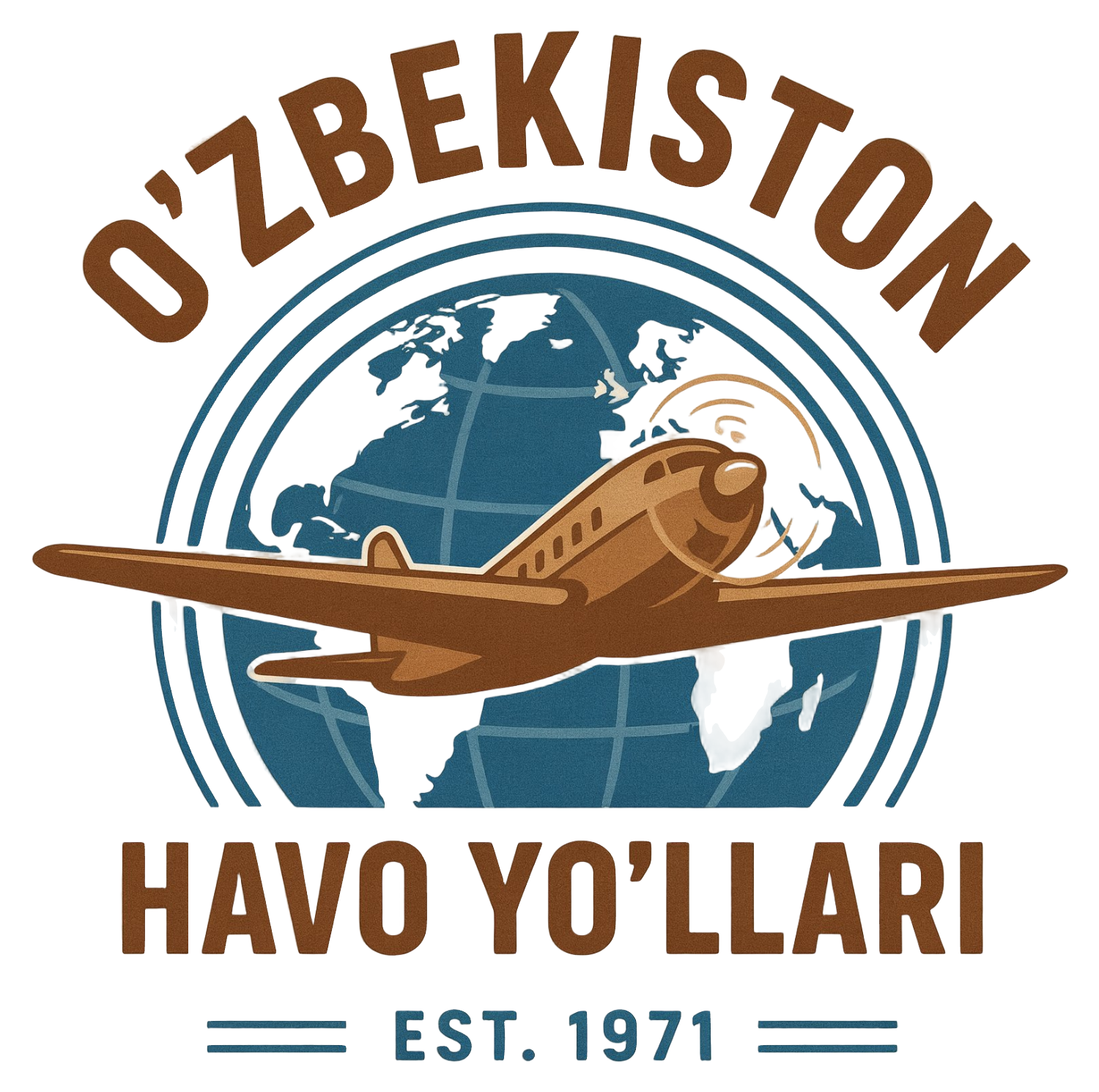 O'zbekiston Havo Yo'llari Sticker (Blue II)