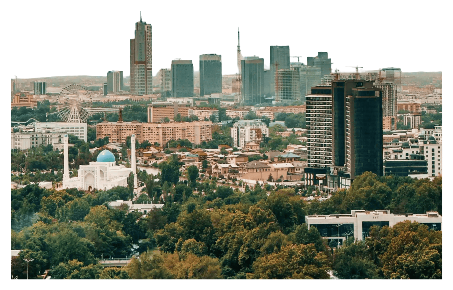 Tashkent Landmarks Sticker Pack — tashkent-skyline-sticker